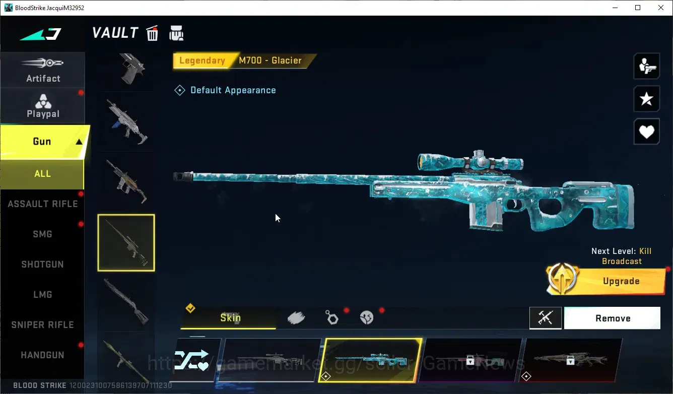 Blood Strike Accounts Others Asia|Ultra Meele(Scythe-Harvester),Ultra AR97 Bit Strike|8 10