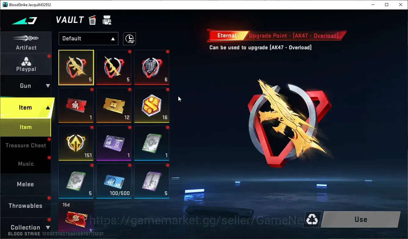 Blood Strike Accounts Others Asia|Ultra Meele(Scythe-Harvester),Ultra AR97 Bit Strike|8 13