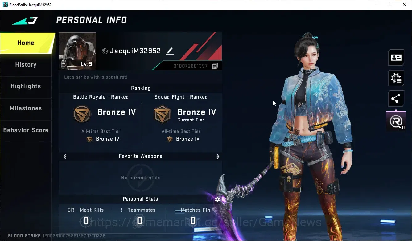 Blood Strike Accounts Others Asia|Ultra Meele(Scythe-Harvester),Ultra AR97 Bit Strike|8 2