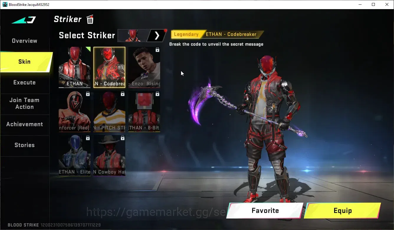 Blood Strike Accounts Others Asia|Ultra Meele(Scythe-Harvester),Ultra AR97 Bit Strike|8 4