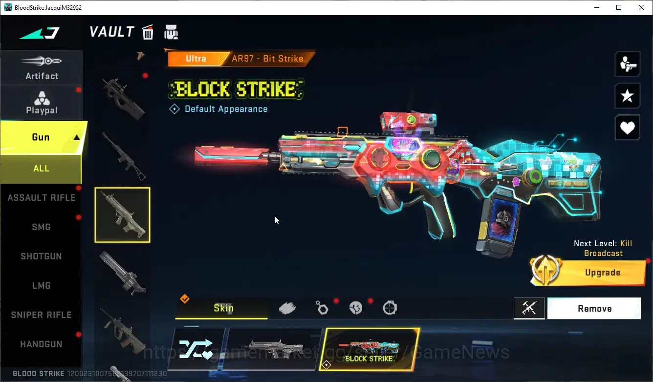 Blood Strike Accounts Others Asia|Ultra Meele(Scythe-Harvester),Ultra AR97 Bit Strike|8 6