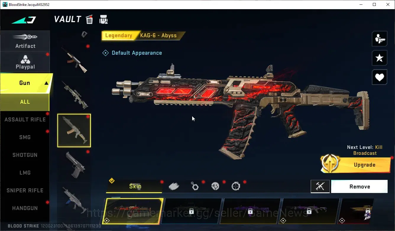 Blood Strike Accounts Others Asia|Ultra Meele(Scythe-Harvester),Ultra AR97 Bit Strike|8 8