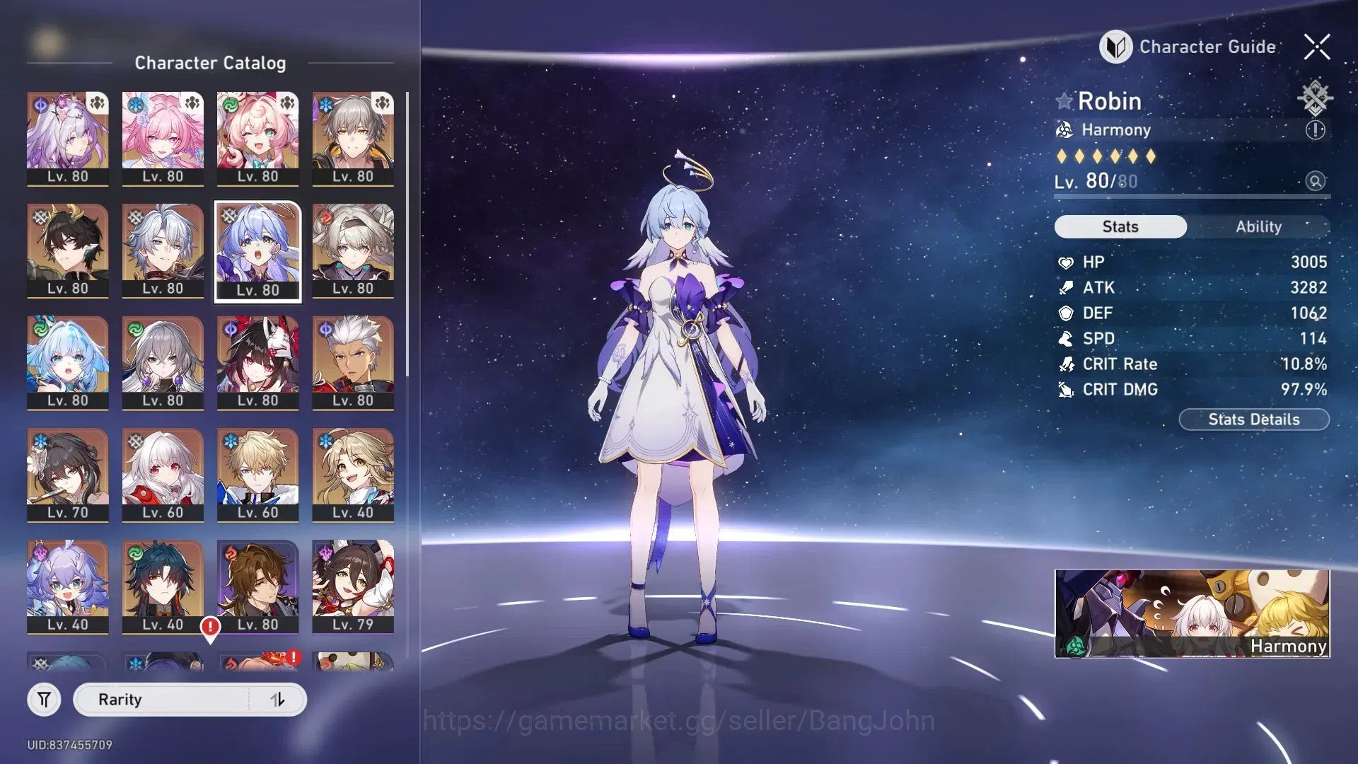 Honkai Star Rail Accounts ASIA| TL70 Max|11 Lim|Castorice L80 (208% CDmg)|Fi image 10