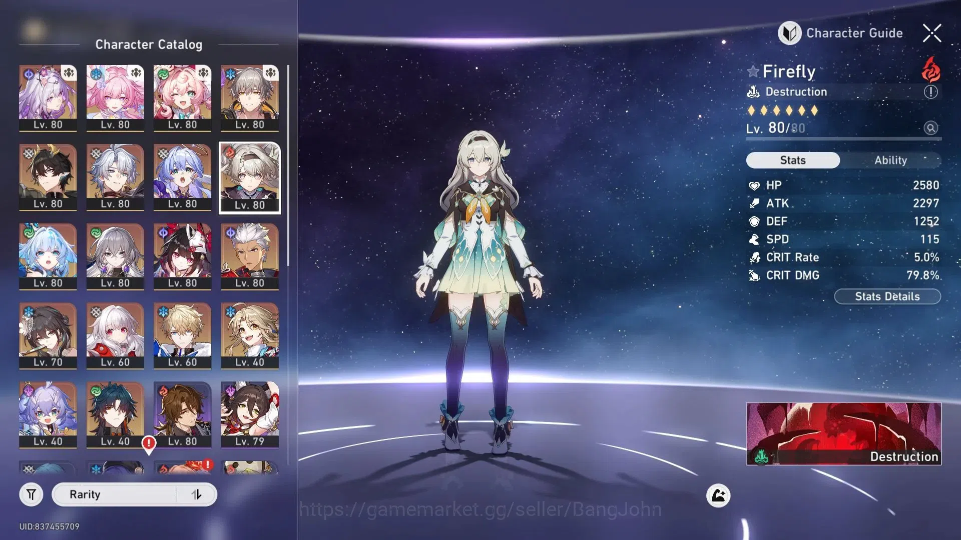 Honkai Star Rail Accounts ASIA| TL70 Max|11 Lim|Castorice L80 (208% CDmg)|Fi image 11