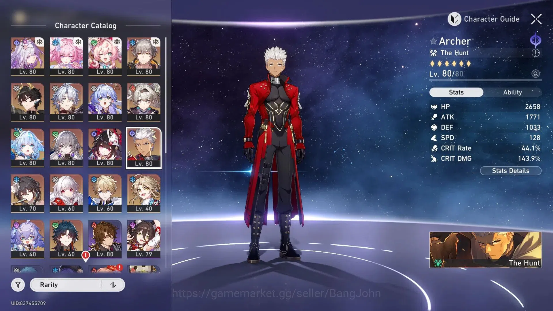 Honkai Star Rail Accounts ASIA| TL70 Max|11 Lim|Castorice L80 (208% CDmg)|Fi image 15