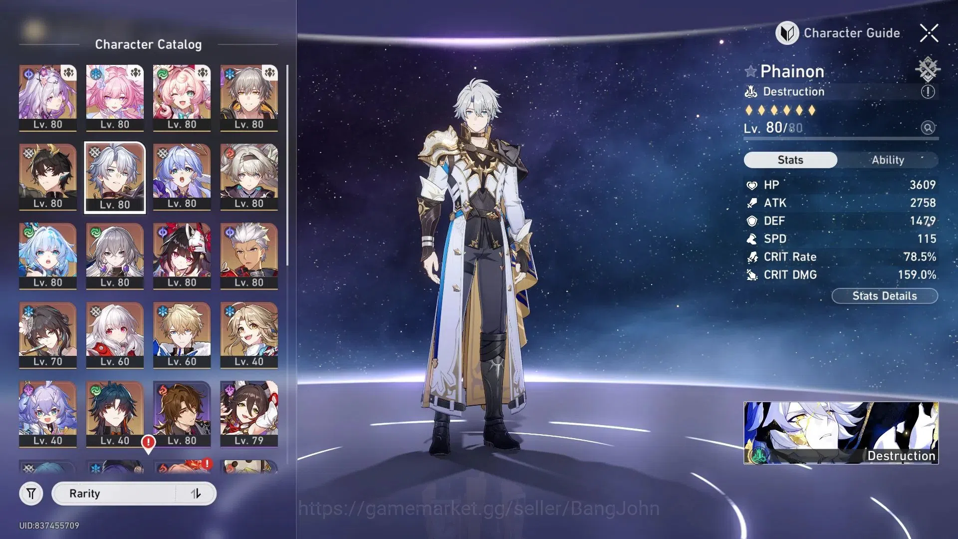 Honkai Star Rail Accounts ASIA| TL70 Max|11 Lim|Castorice L80 (208% CDmg)|Fi image 9