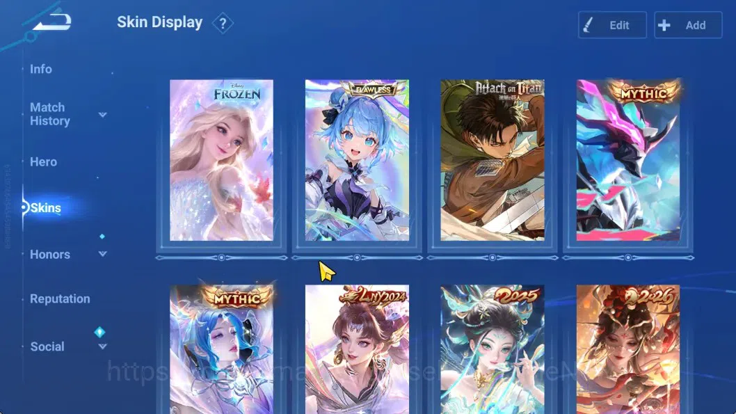 Honor of Kings Accounts Hero112 Skin286|2 Mythic(Diaochan,LuBu),2 Flawless image 3
