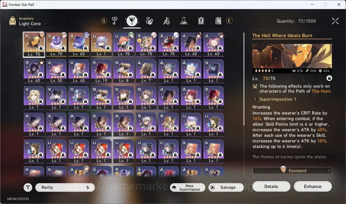 Honkai Star Rail Accounts ASIA | TL 58 | 11 LIMIT | SILVER WOLF | SPARXIE |  image 11