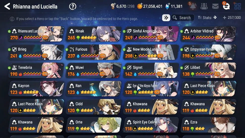 Epic Seven Accounts Mid-Tier GLOBAL Unverif|14 ML(Schol Nurse Yulha,Rhiana&Luc,LC Belona,Etc)+Ab Fumyr,Setsuka,Rinak|AUTO WB 18