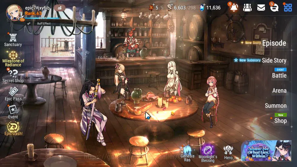 Epic Seven Accounts Mid-Tier GLOBAL Unverif|17 ML(Schol Nurse Yulha,Rhiana&Luc,NM Luna,Etc)+AB Fumyr,Setsuka,Rinak|AUTO WB 1