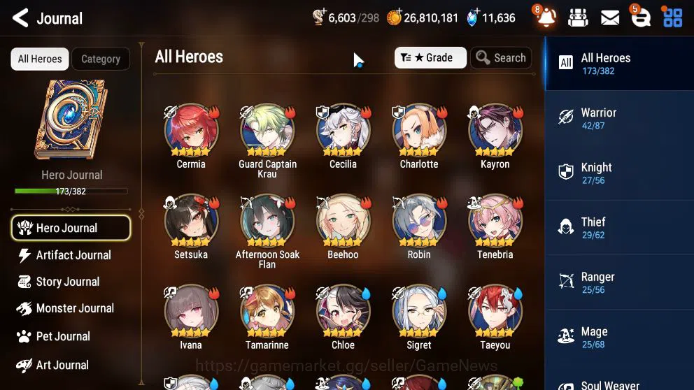 Epic Seven Accounts Mid-Tier GLOBAL Unverif|17 ML(Schol Nurse Yulha,Rhiana&Luc,NM Luna,Etc)+AB Fumyr,Setsuka,Rinak|AUTO WB 8