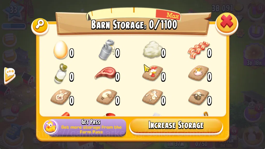 Hay Day Accounts Lvl 33 | Barn Storage 1100 - Silo Storage 550 | 38 image 16