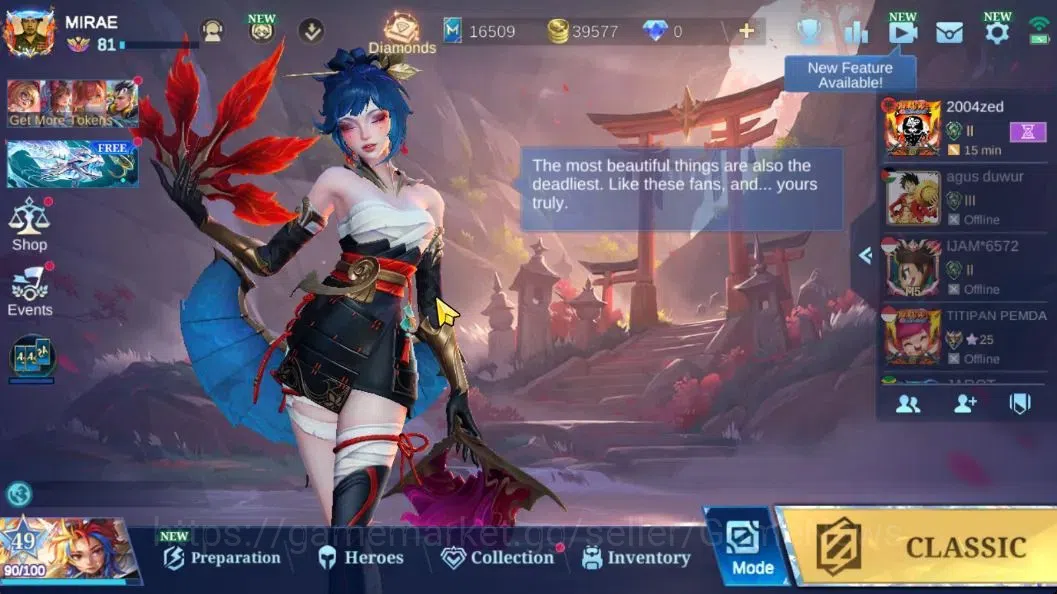 Mobile Legends: Bang Bang Accounts Hero 133|Skin 338|Recall TLPH|Legend Saber,KOF (Au image 1