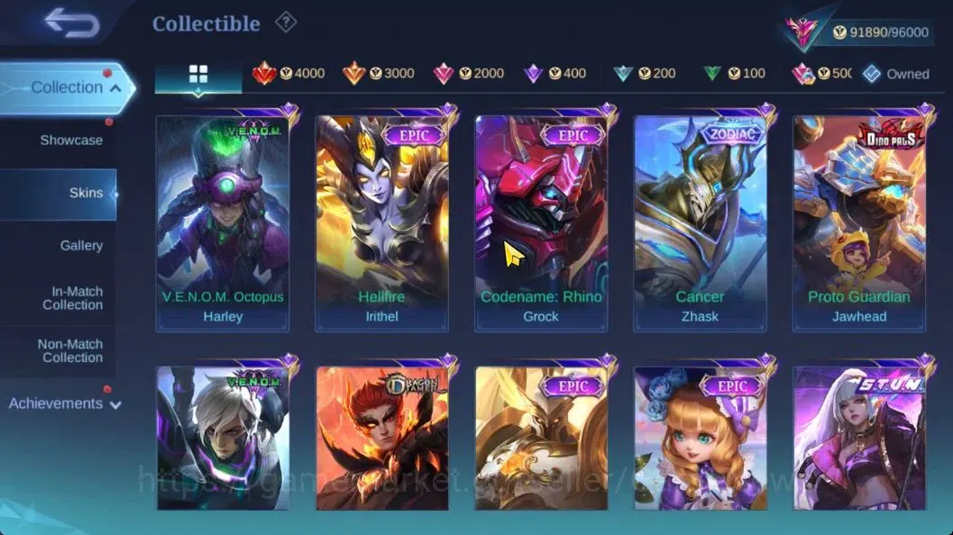 Mobile Legends: Bang Bang Accounts Hero 133|Skin 338|Recall TLPH|Legend Saber,KOF (Au image 12