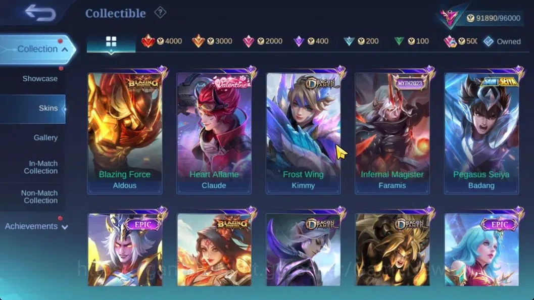Mobile Legends: Bang Bang Accounts Hero 133|Skin 338|Recall TLPH|Legend Saber,KOF (Au image 13