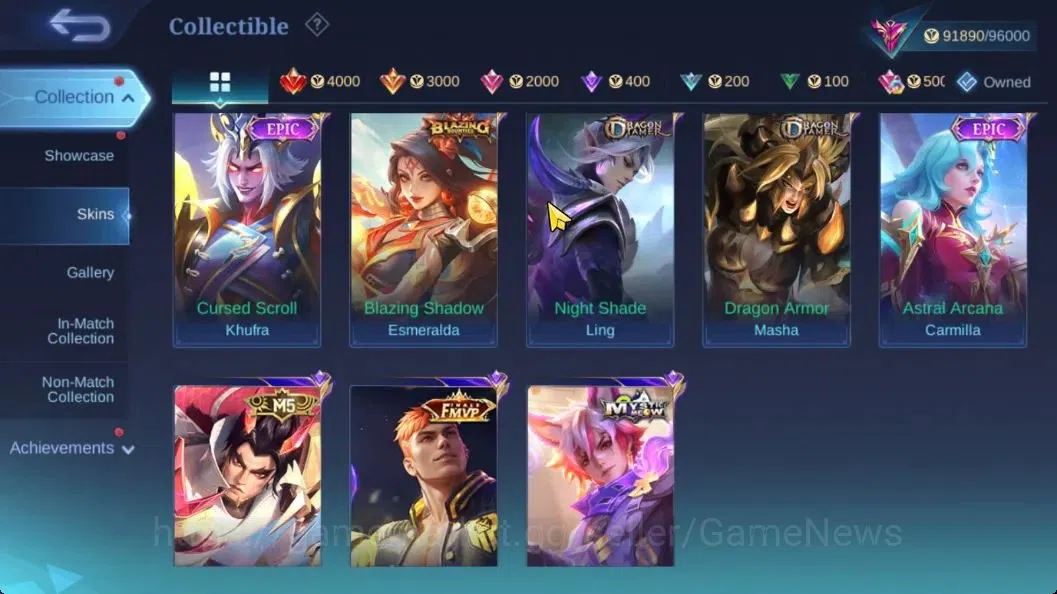 Mobile Legends: Bang Bang Accounts Hero 133|Skin 338|Recall TLPH|Legend Saber,KOF (Au image 14