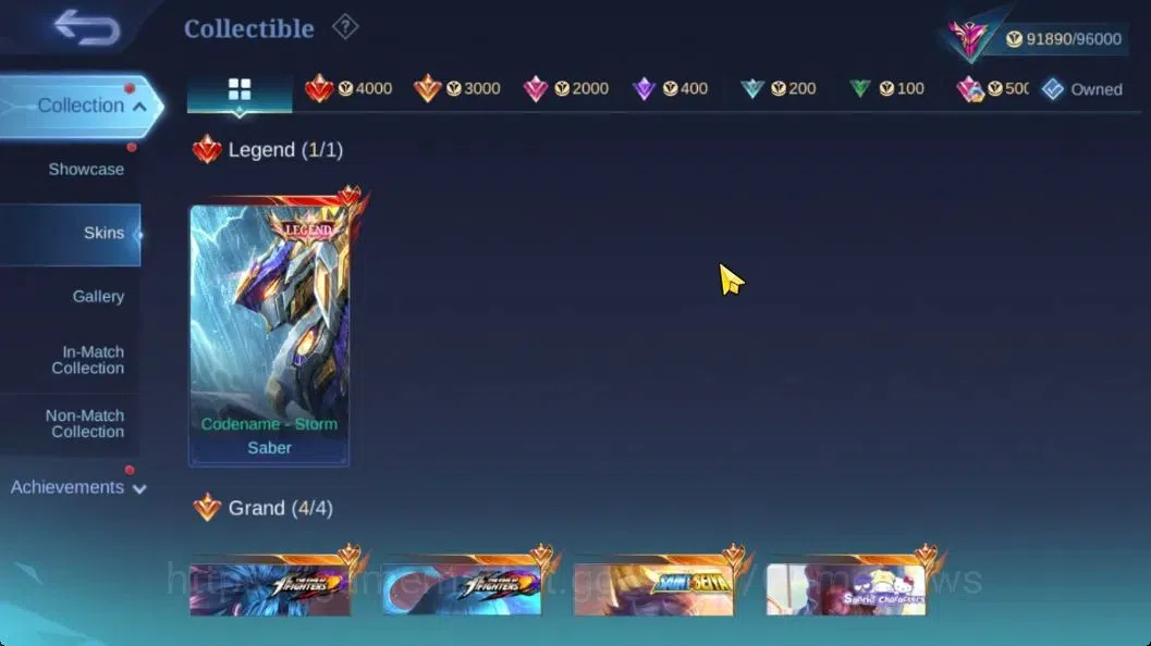Mobile Legends: Bang Bang Accounts Hero 133|Skin 338|Recall TLPH|Legend Saber,KOF (Au image 5