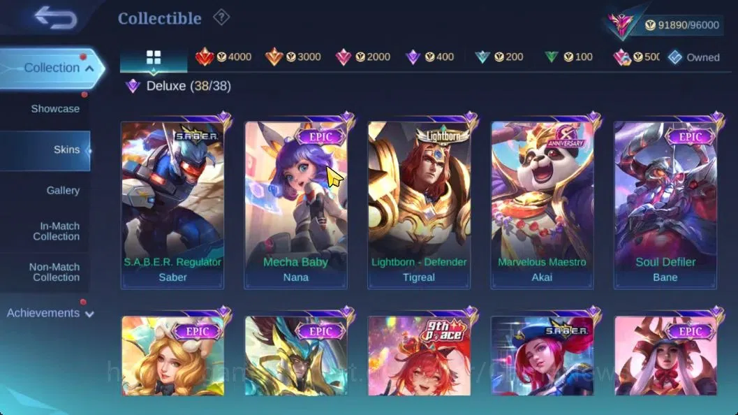 Mobile Legends: Bang Bang Accounts Hero 133|Skin 338|Recall TLPH|Legend Saber,KOF (Au image 9