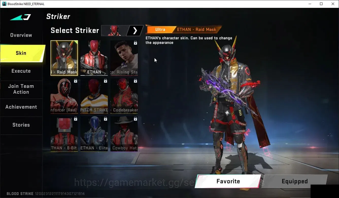 Blood Strike Accounts Collab Skin ASIA|ETERNAL KALA-Whisper+Collab ENZO-Kraken|8 ULTRA[Ran-DuskBorn,2 10
