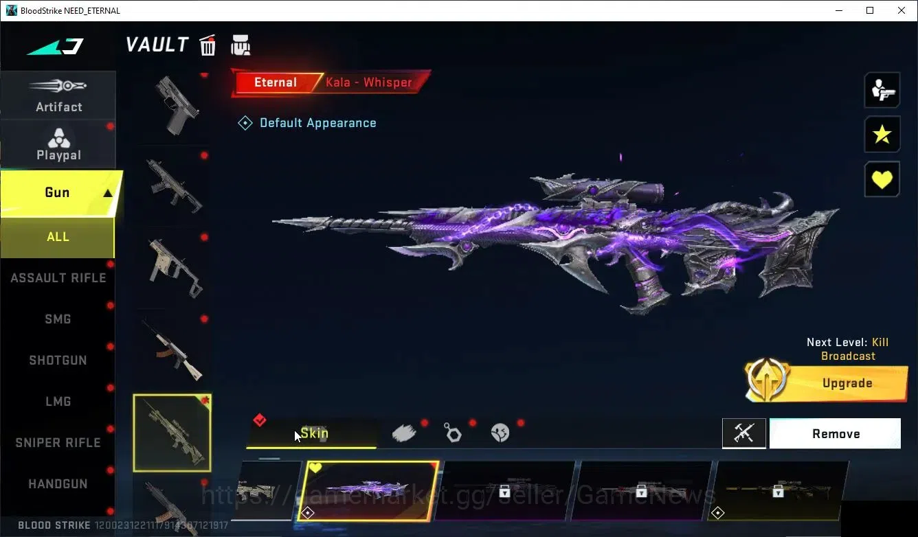 Blood Strike Accounts Collab Skin ASIA|ETERNAL KALA-Whisper+Collab ENZO-Kraken|8 ULTRA[Ran-DuskBorn,2 11