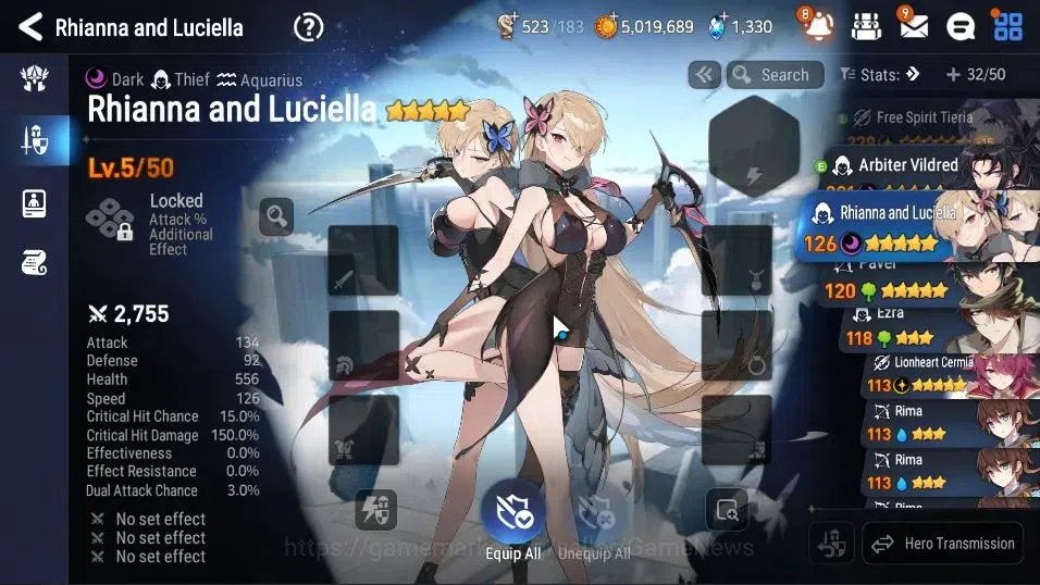 Epic Seven Accounts GLOBAL UnVerif|New Era|2 ML(Rhiana&Luciel,Lion Hea image 19