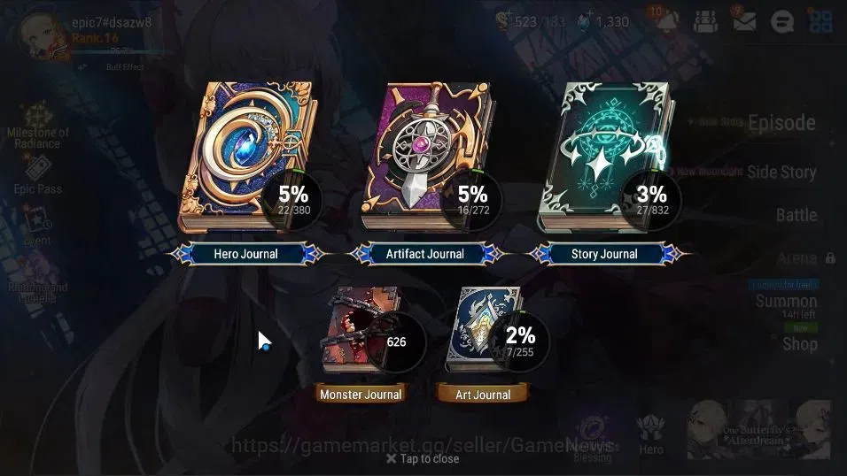 Epic Seven Accounts GLOBAL UnVerif|New Era|2 ML(Rhiana&Luciel,Lion Hea image 3