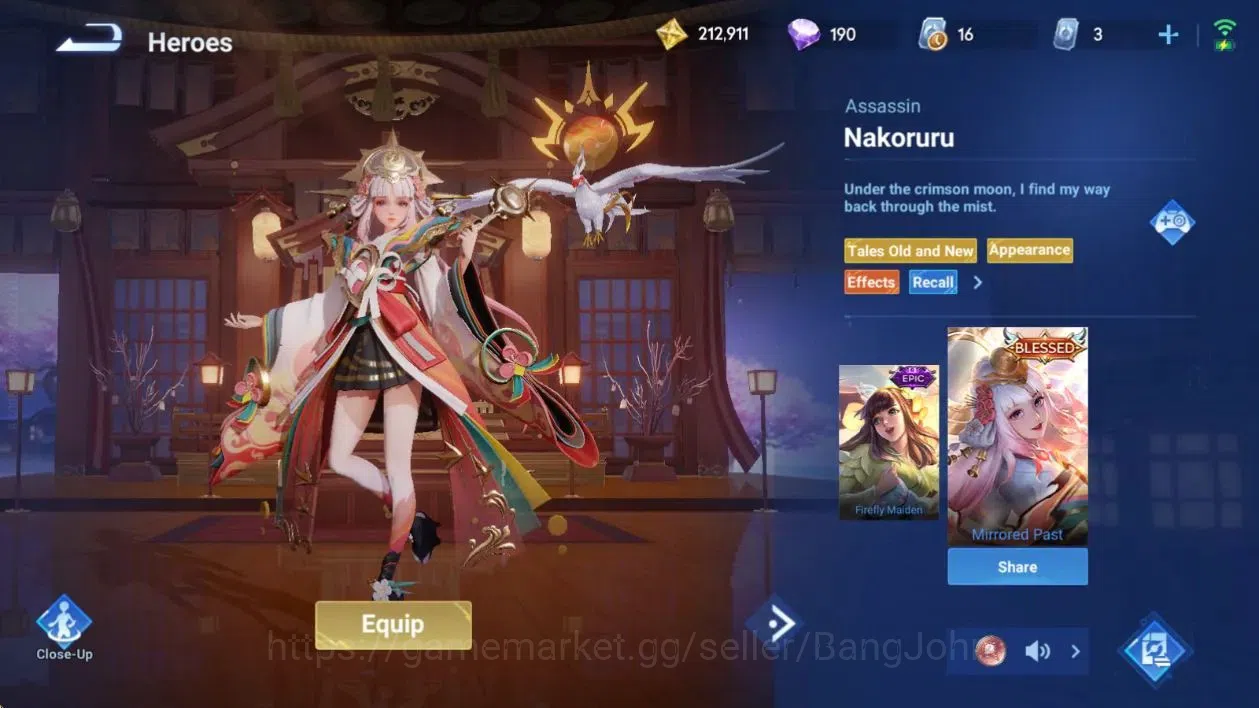 Honor of Kings Accounts Global | 112H 152S | Blessed Nakoruru, Saint Seiya image 3