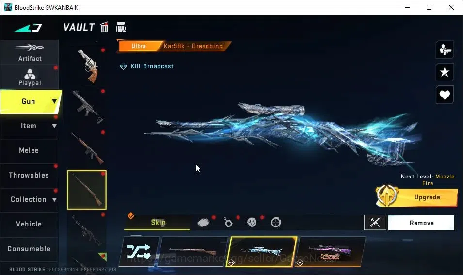 Blood Strike Accounts ASIA|ETERNAL Uzi Lv3|Melee ULTRA Talon Knife|8 ULT image 15