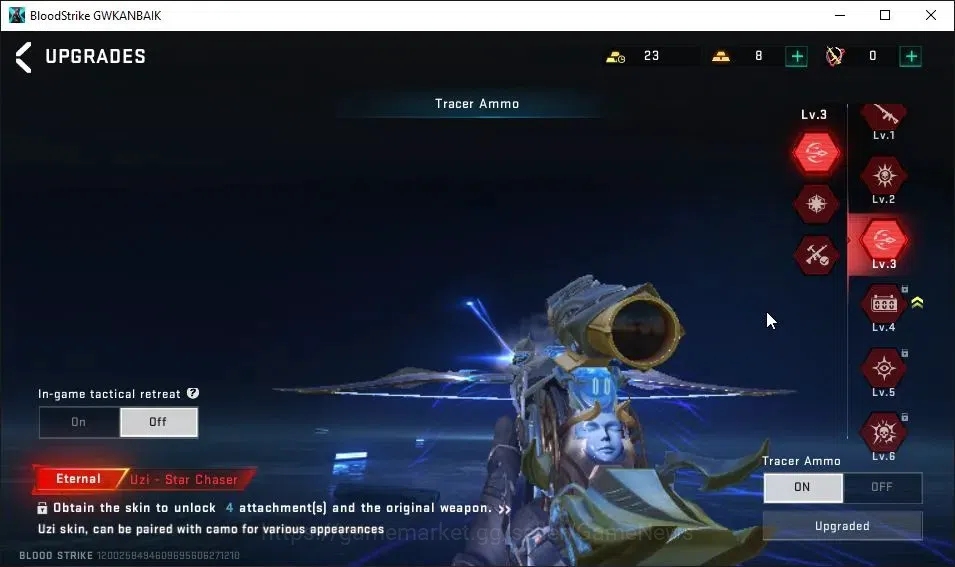 Blood Strike Accounts ASIA|ETERNAL Uzi Lv3|Melee ULTRA Talon Knife|8 ULT image 5
