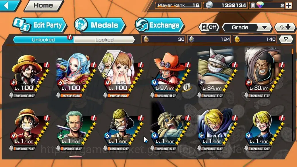 One Piece Bounty Rush Accounts Global |6 EX |T4E Marshall D. Teach Lv82,T5E St. J image 12