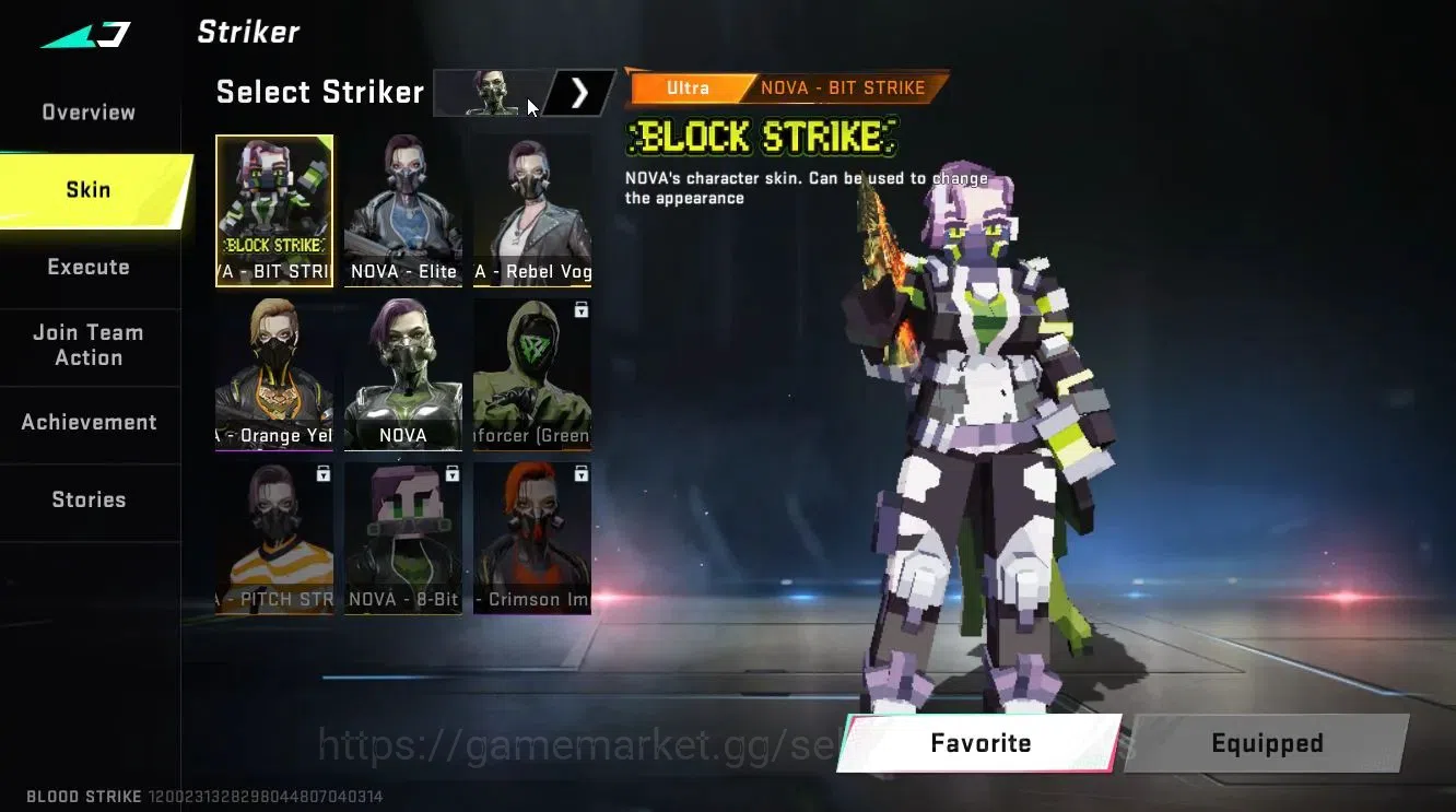 Blood Strike Accounts Collab Skin ASIA|ETERNAL MP5-Bloodrift Lv3|Collab AOT [ETHAN]+EVA [KATYA,SCAR]|8 12