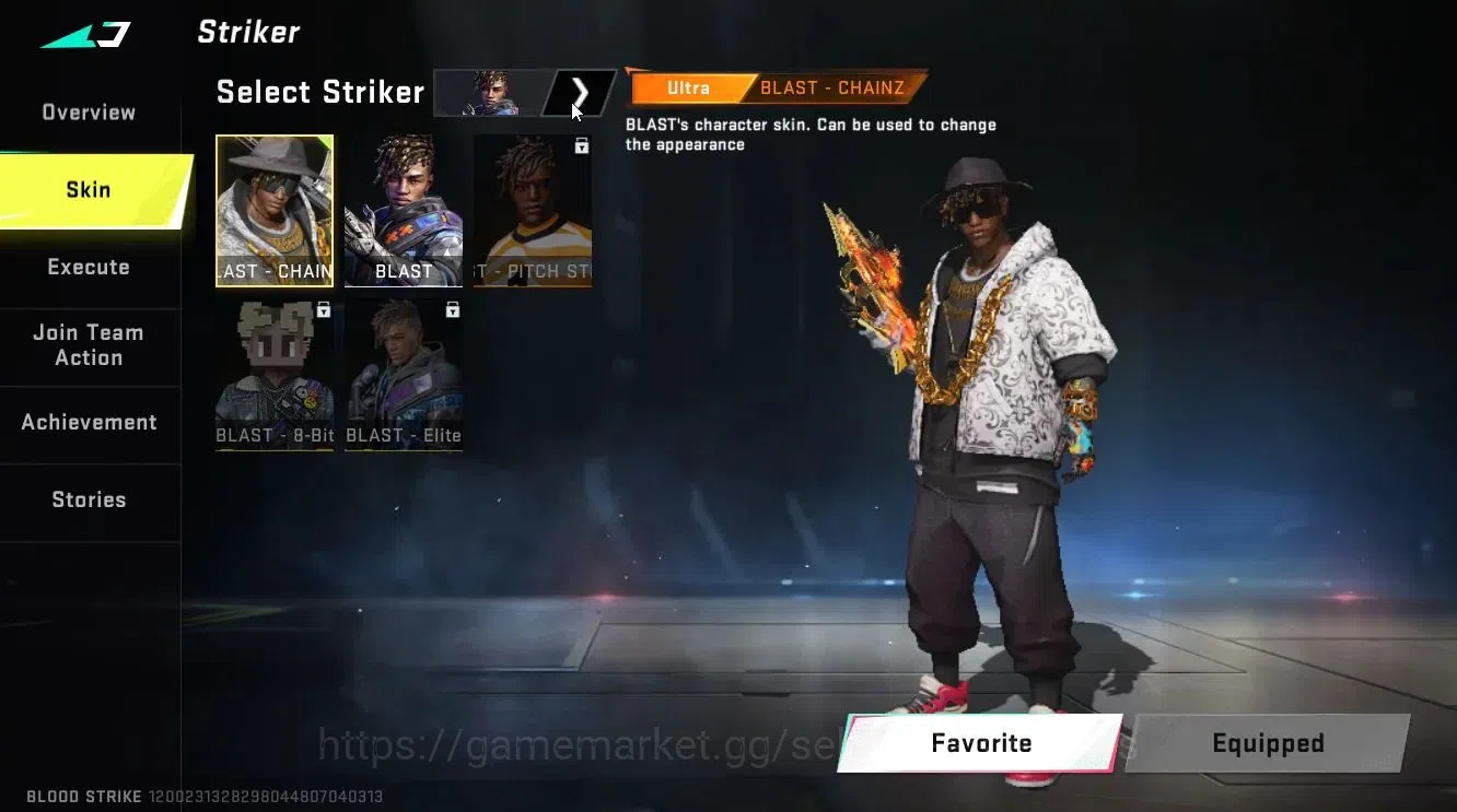Blood Strike Accounts Collab Skin ASIA|ETERNAL MP5-Bloodrift Lv3|Collab AOT [ETHAN]+EVA [KATYA,SCAR]|8 3