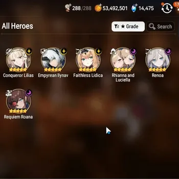 Epic Seven Accounts Starter GLOBAL Unverif|NewEra|6 ML(RNL,Renoa,E Ilynav,Etc)+Haru,Estelle,Vildred,Etc|PoH+Bless ON|14K