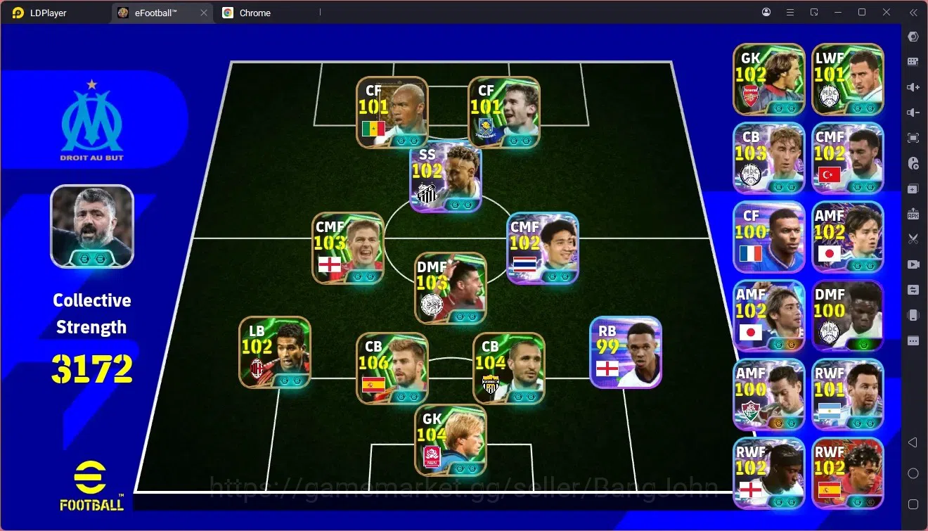 eFootball Accounts Legends & Iconic Players Mobile |PW 3172|Epic Pique,Chiellini, Gerrard,Kahn,Rijkaard Etc|SHW 1