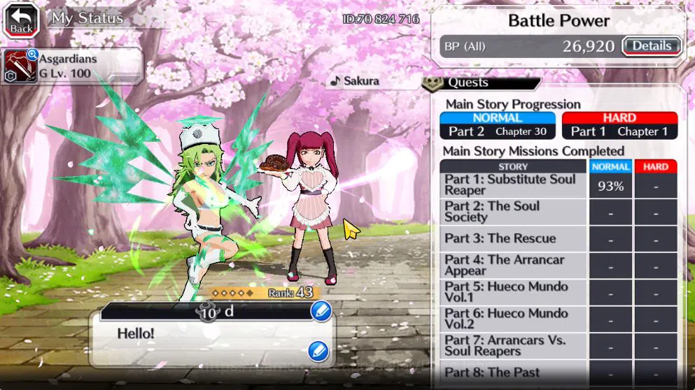 Bleach: Brave Souls Accounts [GLOBAL]6K Orbs+Fresh All Story|Giselle TYBW26,Rir image 12