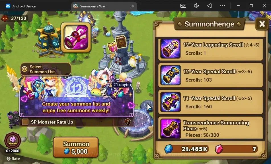 Summoners War: Sky Arena Accounts ASIA|Lv 26|Ready Gacha|103 12 YSC + 160 11 YSC + 3 image 11