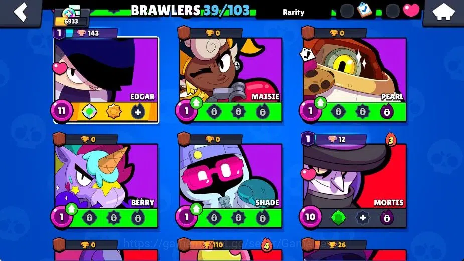 Brawl Stars Accounts 6933 Trophy|1334 Bling|39 Brawlers 4 Max [Shelly,N image 12