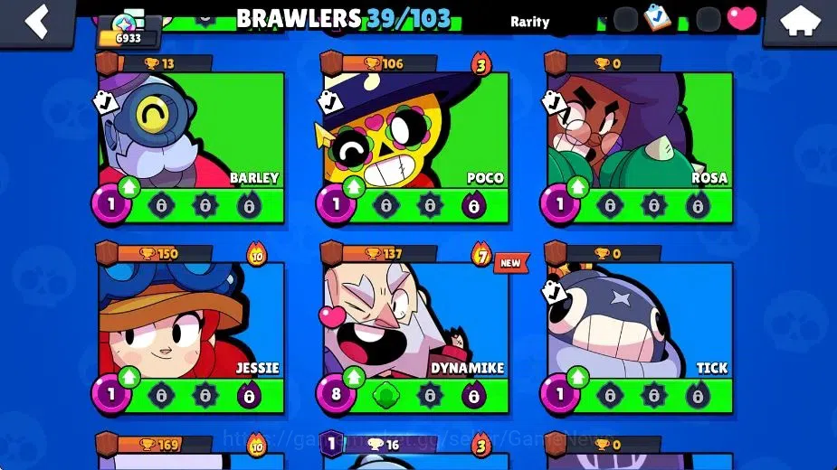 Brawl Stars Accounts 6933 Trophy|1334 Bling|39 Brawlers 4 Max [Shelly,N image 9
