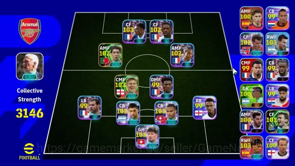 eFootball Accounts Others Android|National Team Pack France|Epic Rui Costa,Steven Gerrard|Show Time Akanji,G 1