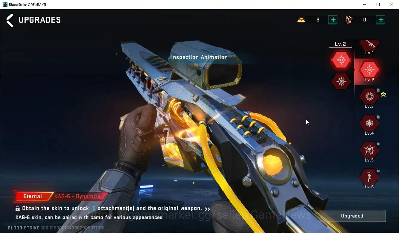 Blood Strike Accounts ASIA|ETERNAL Lv2 KAG6-Dyanamite+MELE BFKnife|9 ULT image 13