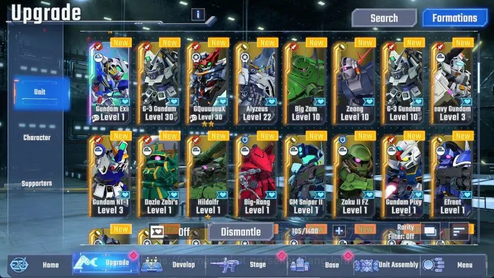 SD Gundam G Generation ETERNAL Accounts Global| Rank 17 | FreshStory | 300 Diamond|16 URGu image 13