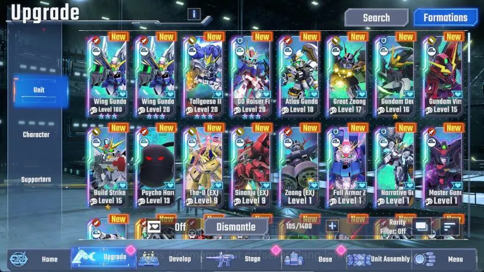 SD Gundam G Generation ETERNAL Accounts Global| Rank 17 | FreshStory | 300 Diamond|16 URGu image 14