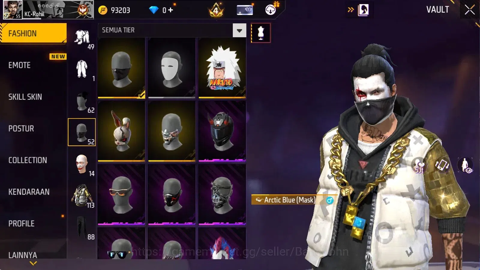 Free Fire Accounts Indonesia | Indonesia | Evo(AK47 Draco Lv7,Famas D image 9