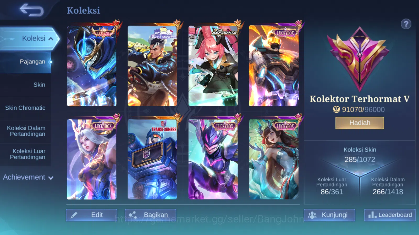 Mobile Legends: Bang Bang Accounts Hero 127 | Skin 285 | Legend Gusion | Aspirant Lay image 15