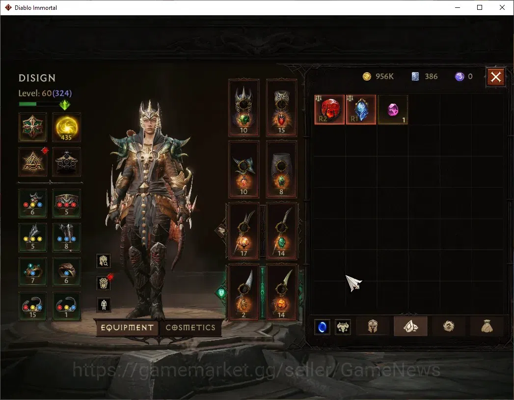 Diablo Immortal Accounts Sea - Vasily|CS OFF|Lv60(324)|Tempest|26k CR|Reso  image 7