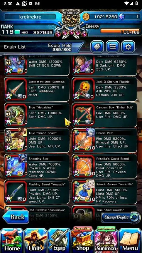 Grand Summoners Accounts Global|Rank 118|25 Ascend+4 TW|[RR Rimuru,DLS Rimu image 13