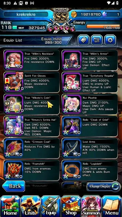 Grand Summoners Accounts Global|Rank 118|25 Ascend+4 TW|[RR Rimuru,DLS Rimu image 19