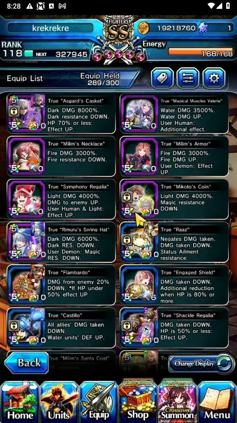Grand Summoners Accounts Global|Rank 118|25 Ascend+4 TW|[RR Rimuru,DLS Rimu image 7