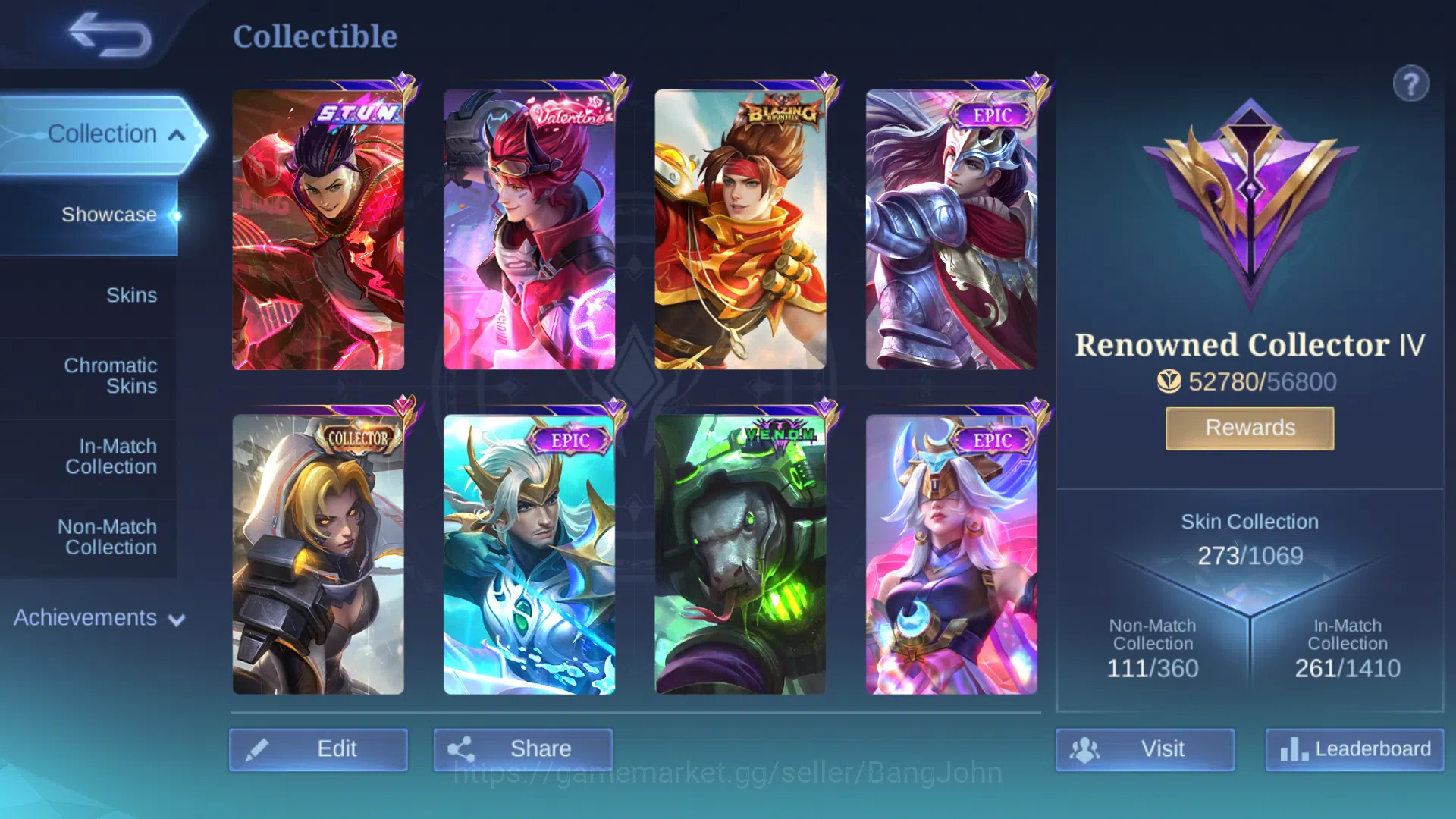 Mobile Legends: Bang Bang Accounts Hero 1311 | Skin 273 | Sun Chou | Valentine Claude image 4