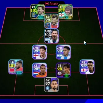 eFootball Accounts Legends & Iconic Players Android|Power 3010|Epic George Best,Andriy Shevchenko,|Show Time Mazraoui,Lamine